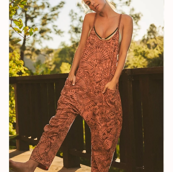 ISO Free People Hot Shot Onesie - Red Combo - Picture 3 of 5